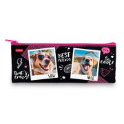 Пенал-косметичка на молнии Hatber «Селфи», 195*75мм, полиэстер