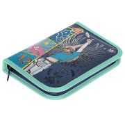 Пенал 1 отделение на молнии Hatber «На крыльях мечты», 190*130мм, матовая ламинация, 3D фольга, табл