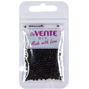 Набор д/дет.творч.Бисер д/плетения deVente, круглый, матовый, непрозрачный, 2мм 10г, черный