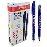 Ручка гел.пиши-стирай deVente «Energery» 0.5мм, игла, с ластиком, синяя