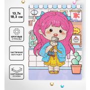 Алмазная вышивка «Ичиго», 13.7×18.3 см, картон, с частичным заполнением