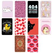 Обложка-карман для карт и пропусков «Cool Mix 2», 100х65 мм, 10 дизайнов ассорти, ПВХ, STAFF