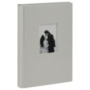 Фотоальбом 300 фото 10*15см, ArtSpace «Gray», бумажные страницы, ткань с окном