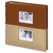 Фотоальбом BRAUBERG «Mirror» на 200 фото 10х15 см, под кожу, бумажные страницы, бокс