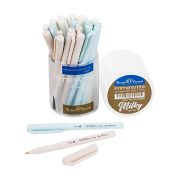 Ручка шариковая Bruno Visconti «PrimeWrite. Milky» СИНЯЯ 0.7мм, туба, 3 вида