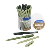 Ручка шариковая Bruno Visconti «PrimeWrite. Verde» СИНЯЯ 0.7мм, туба, 3 вида