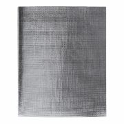 Тетрадь 96л.кл.скрепка Hatber, «Metallic Серебро», бумвинил