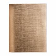 Тетрадь 96л.кл.скрепка Hatber, «Metallic Золото», бумвинил