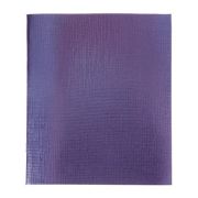 Тетрадь 96л.кл.скрепка Hatber, «Metallic Фиолетовая», бумвинил