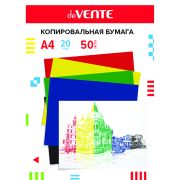 Бумага копировальная А4, 50л, 5цв, deVente