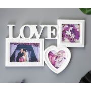 Фоторамка - коллаж на 3 фото «Любовь», (пластиковый экран)