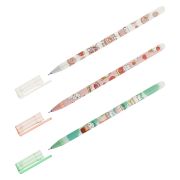 Ручка гелевая стираемая MESHU «Cute sweets» синяя, 0,5мм, корпус ассорти