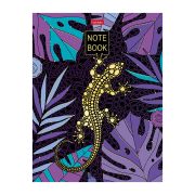 Блокнот А5 80л.кл.сшивка,тв.обл.Hatber, «Fantastic animals», 5-цв.блок, матов.лам., 3D фольга и лак