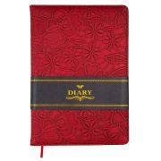 Книжка записная А5, 80л, клетка, сшивка, иск. кожа, deVENTE «Diana», бордовая