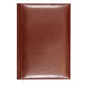 Блокнот А4 60л.кл.сшивка, тв.обл. Attomex. «Visa», коричневый, иск. кожа,1 ляссе