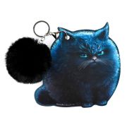 Брелок Феникс+ «ШАР МЕХОВОЙ», 6*6см, черный, иск. мех