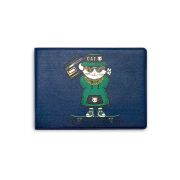 Обложка д/студенческого билета DPSkanc «Cat», 78*216 мм, кожзам, черная