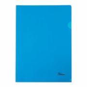 Папка-уголок А4 Hatber, 180мкм, cиняя