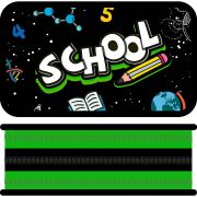 Пенал 3 отделения на молнии ПЧЕЛКА «ШКОЛЬНЫЙ МИР», 190*105мм